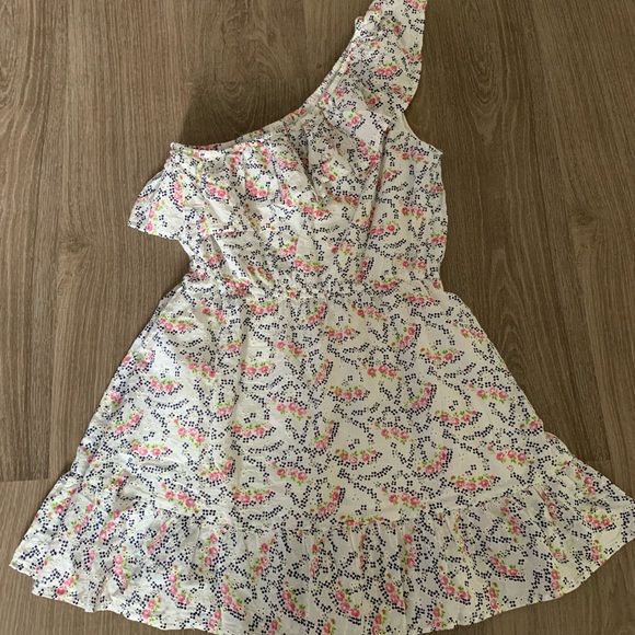 PRIMARK eyelet ruffled one shoulder floral dress - Picture 5 of 5